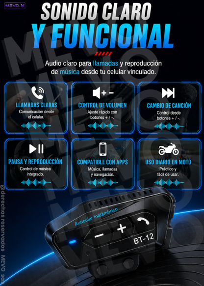 intercomunicador Para Casco