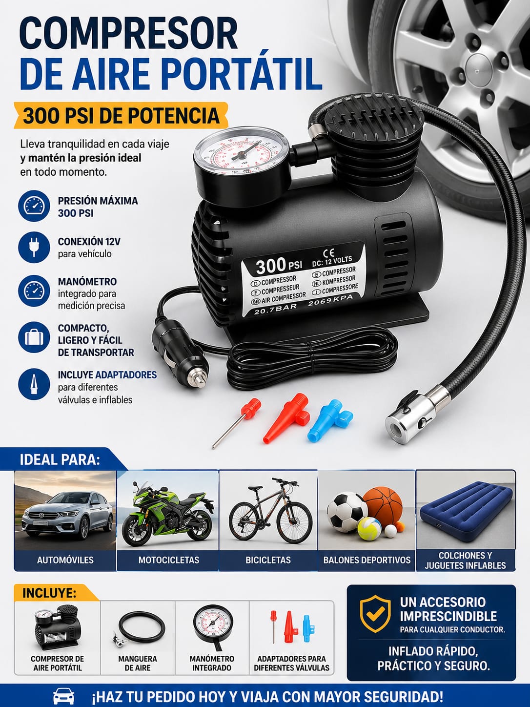 Compresor De Aire Portatil