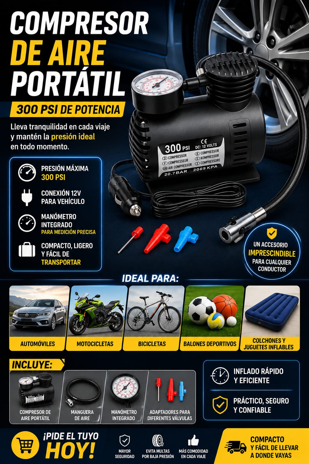 Compresor De Aire Portatil